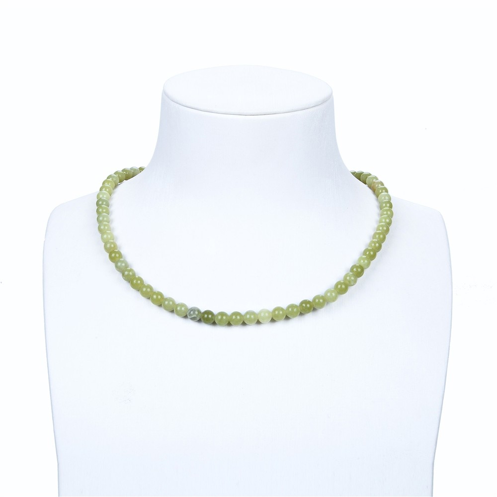 Filo di perline, Serpentino (Cina), 06 mm (38 cm) | Marco Schreier