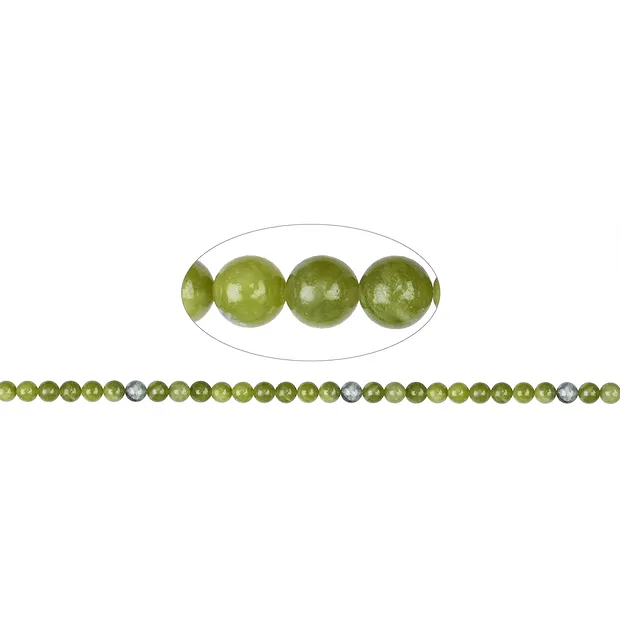 String Beads, Serpentine (China), 06mm (38cm) | wholesaler gems & healing stones