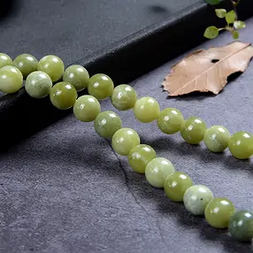 String Beads, Serpentine (China), 08mm (38cm) | wholesaler gems & healing stones