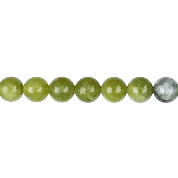 Cuentas de piedras preciosas, Serpentina (China), 10mm (38cm) | Marco Schreier