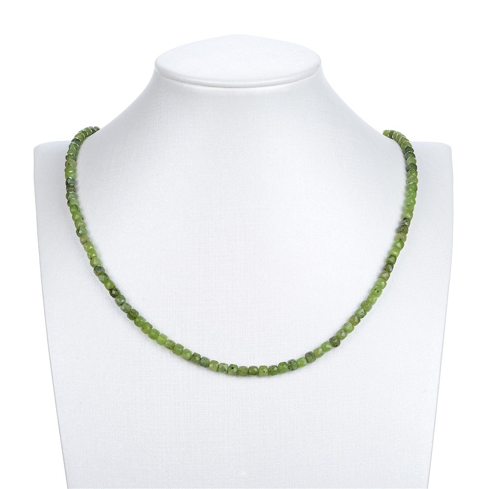 Rang de colliers, Serpentine, à facettes, 04mm (39cm) | Marco Schreier