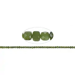 141800208423 Strang Würfel, Serpentin, facettiert, 04mm (39cm) | Marco Schreier