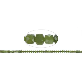 Stringed beads, Serpentine, 04mm, faceted (39cm) | Marco Schreier