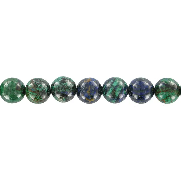 Strang Kugeln, Azurit-Malachit (stab.), 10mm | Edelsteine, Heilsteine & Schmuck