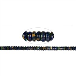 141820323922 Strand button/slice, Azurite Malachite (stab.), 03.5-04.0 x 08-09mm | Marco Schreier
