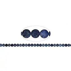 141830100720 String Beads, Dumortierite, 08mm | wholesaler gems, healing stones & jewelry