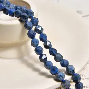 String Beads, Dunortierite, faceted (Starcut), 05-06mm (39cm) | Marco Schreier