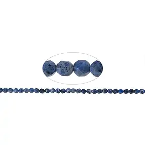 String Beads, Dunortierite, faceted (Starcut), 05-06mm (39cm) | Marco Schreier