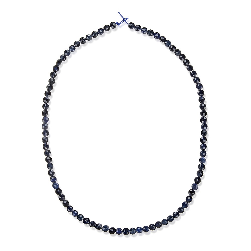 Coin strand, Dumortierite, 04 x 02mm, faceted (39cm) | Marco Schreier