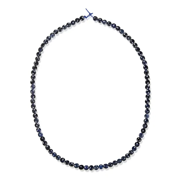 Rang de collier, Pièce, Dumortierite, 04 x 02mm, facetté (39cm) | Marco Schreier