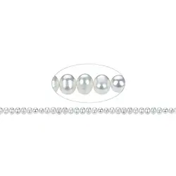 141840102320 Potatoe strand, freshwater pearl, 05.5 - 06mm | wholesaler gems & healing stones