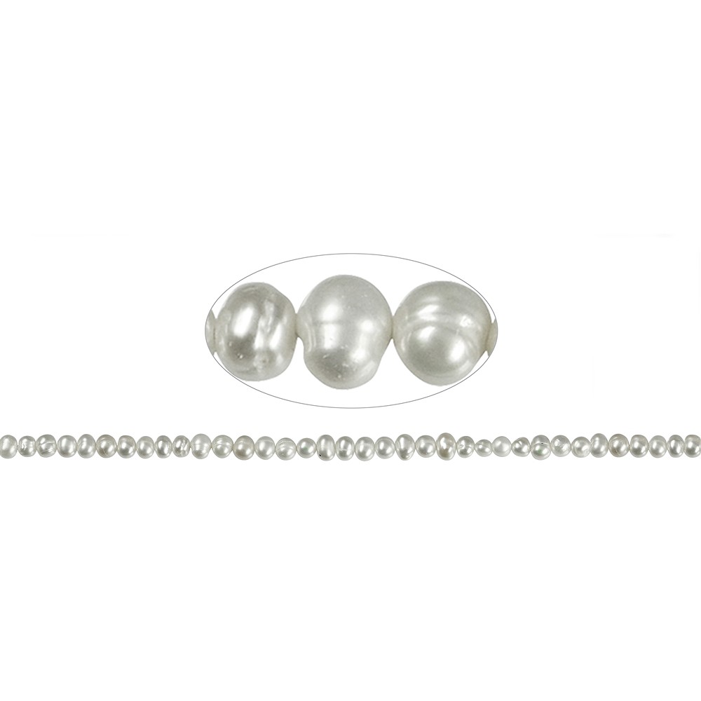 Strand Potatoe, freshwater pearl, 08-08.5mm | wholesaler gems & healing stones