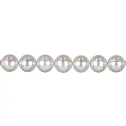 141840108012 Strang rund, Süßwasser-Perle C, weiß, 10mm | GH Edelsteine, Heilsteine & Schmuck