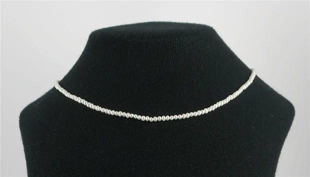 Strand round/button, freshwater pearl, (cream-white), 02 - 02.5mm | Marco Schreier