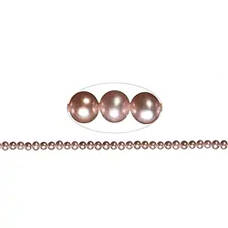 141840209104 Rang de collier rond, perle d'eau douce A, lilas (naturel), 05,5-06mm | Marco Schreier