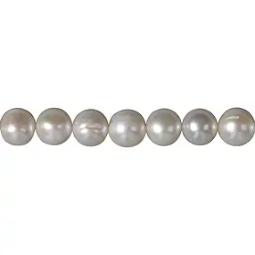 Rang de collier rond, perle d'eau douce A, blanc-crème, 10mm | Marco Schreier