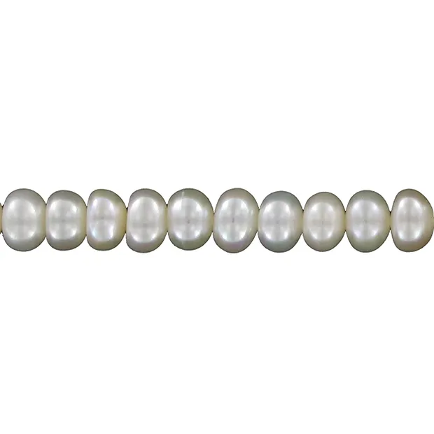 Strang Button, Süßwasser-Perle, 06,5mm | Edelsteine, Heilsteine & Schmuck-Handel