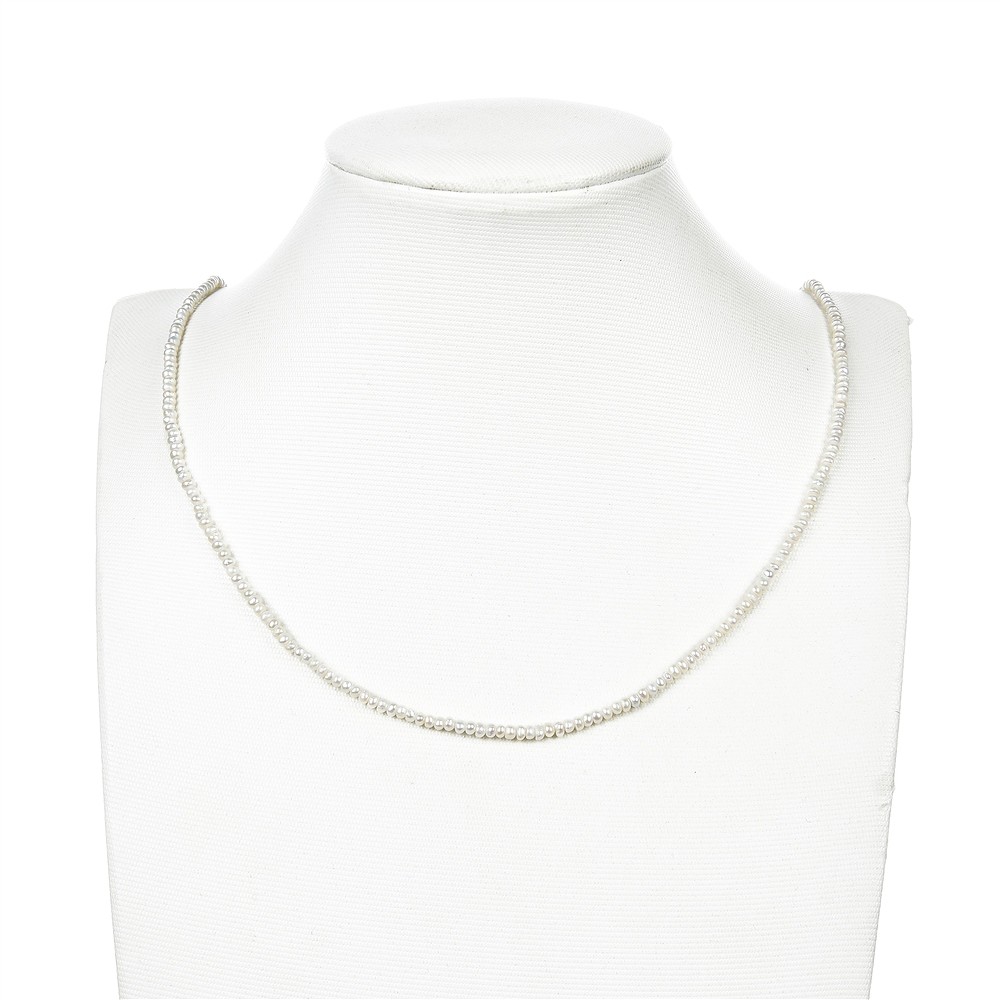 Filo di patate, perle d'acqua dolce, bianco crema, 02 x 02-03 mm (37 cm) | Marco Schreier