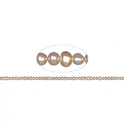 141840303104 Collar Potatoe, perla de agua dulce A, violeta (natural), 03-04mm | Marco Schreier