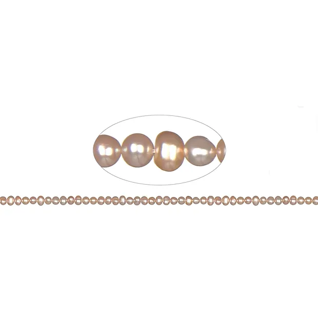 Collar Potatoe, perla de agua dulce A, violeta (natural), 03-04mm | Marco Schreier