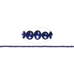 141840303344 Collar Potatoe, perla de agua dulce A, violeta (teñida), 03-04mm | Marco Schreier