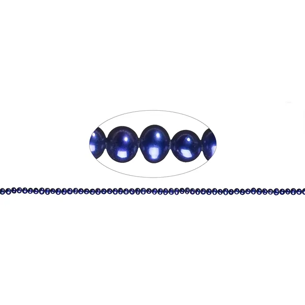 Strand Potatoe, freshwater pearl A, violet (dyed), 03-04mm | Marco Schreier