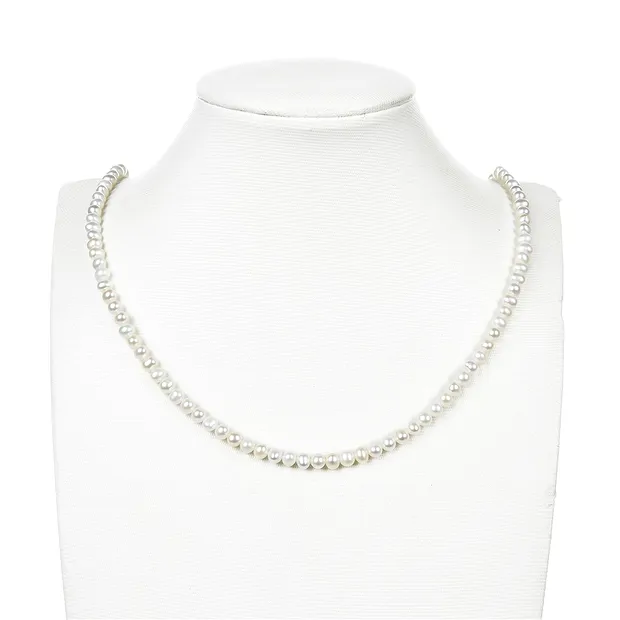 Potatoe strand, freshwater pearl, white-cream, 04 x 05-06mm | Marco Schreier