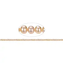 141840304096 Filo Potatoe, perla d'acqua dolce A, salmone chiaro (naturale), 04-05mm | Marco Schreier