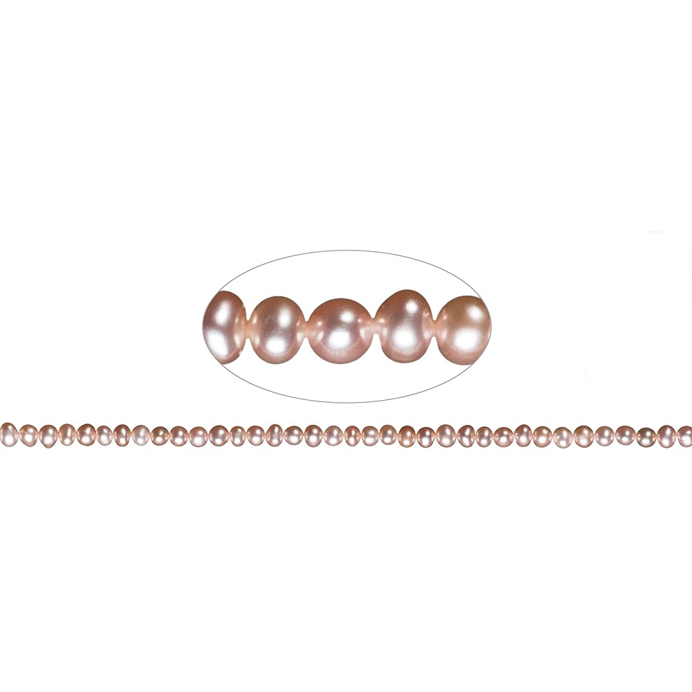 Strand Potatoe, perla de agua dulce A, púrpura (natural), 04-05mm | Marco Schreier