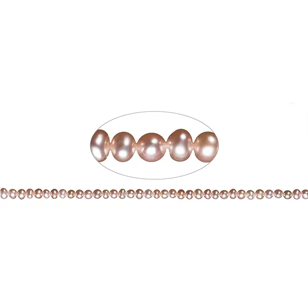 Strand Potatoe, freshwater pearl A, purple (natural), 04-05mm | Marco Schreier