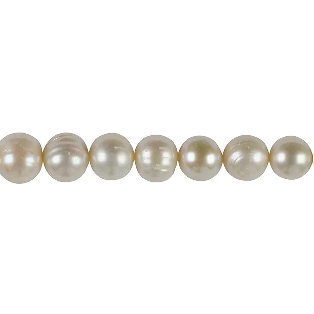 Strand Potatoe, freshwater pearl A, white-cream, 10-11mm | Marco Schreier