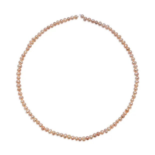 Strand Potatoe, freshwater pearl, salmon (natural), 04 - 04.5mm | Marco Schreier