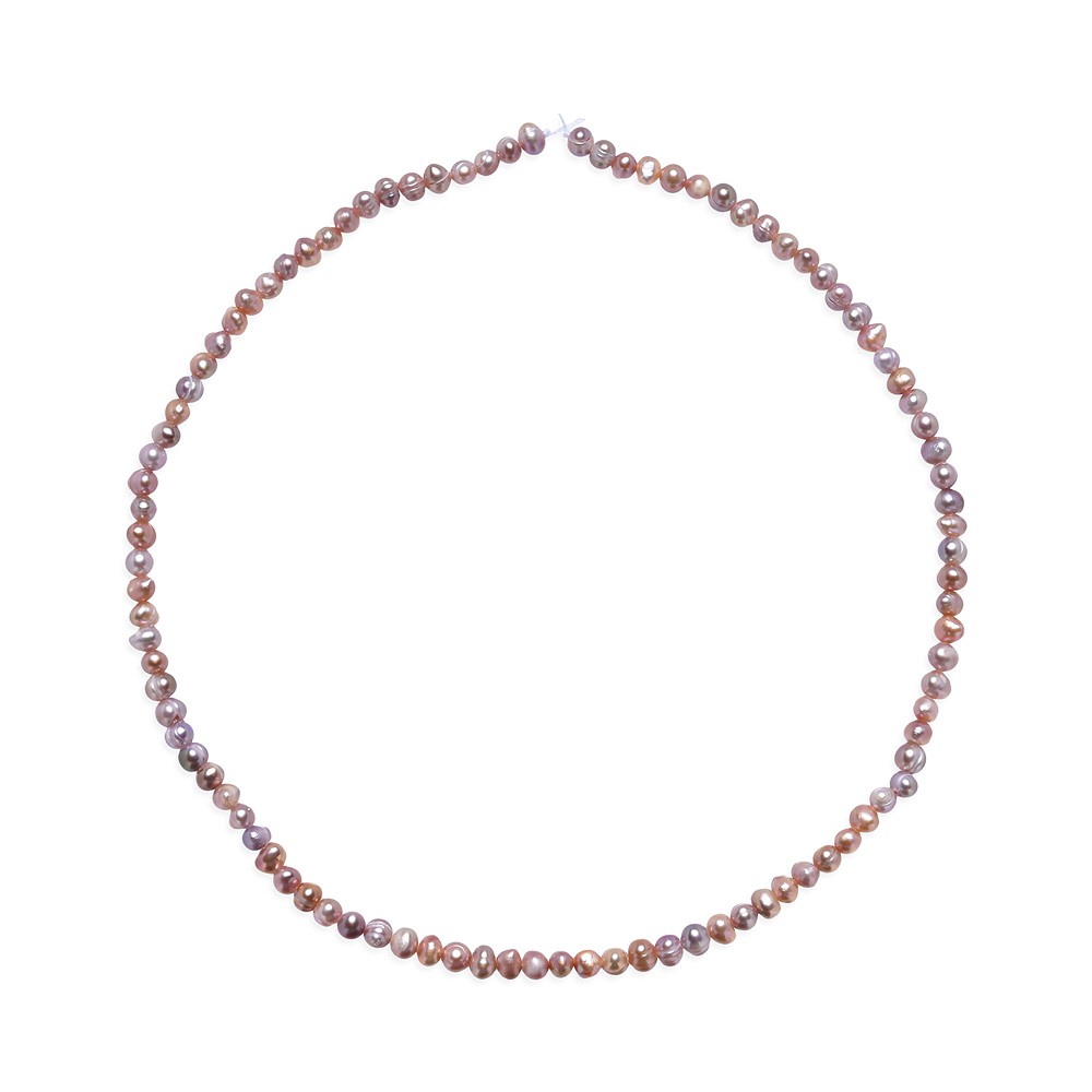 Filo di patate, perla d'acqua dolce, viola chiaro (tinta), 04 - 05 mm | Marco Schreier