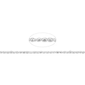 Rang de collier grain de riz, perle d'eau douce, blanc-crème, 02 - 02,3mm | Marco Schreier