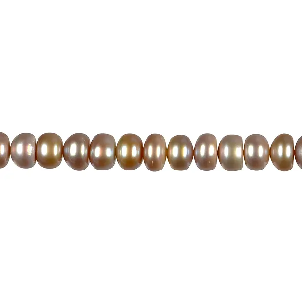 Rang de collier Boutons, Perle d'eau douce AB, violet clair (teintée), 10mm | Marco Schreier
