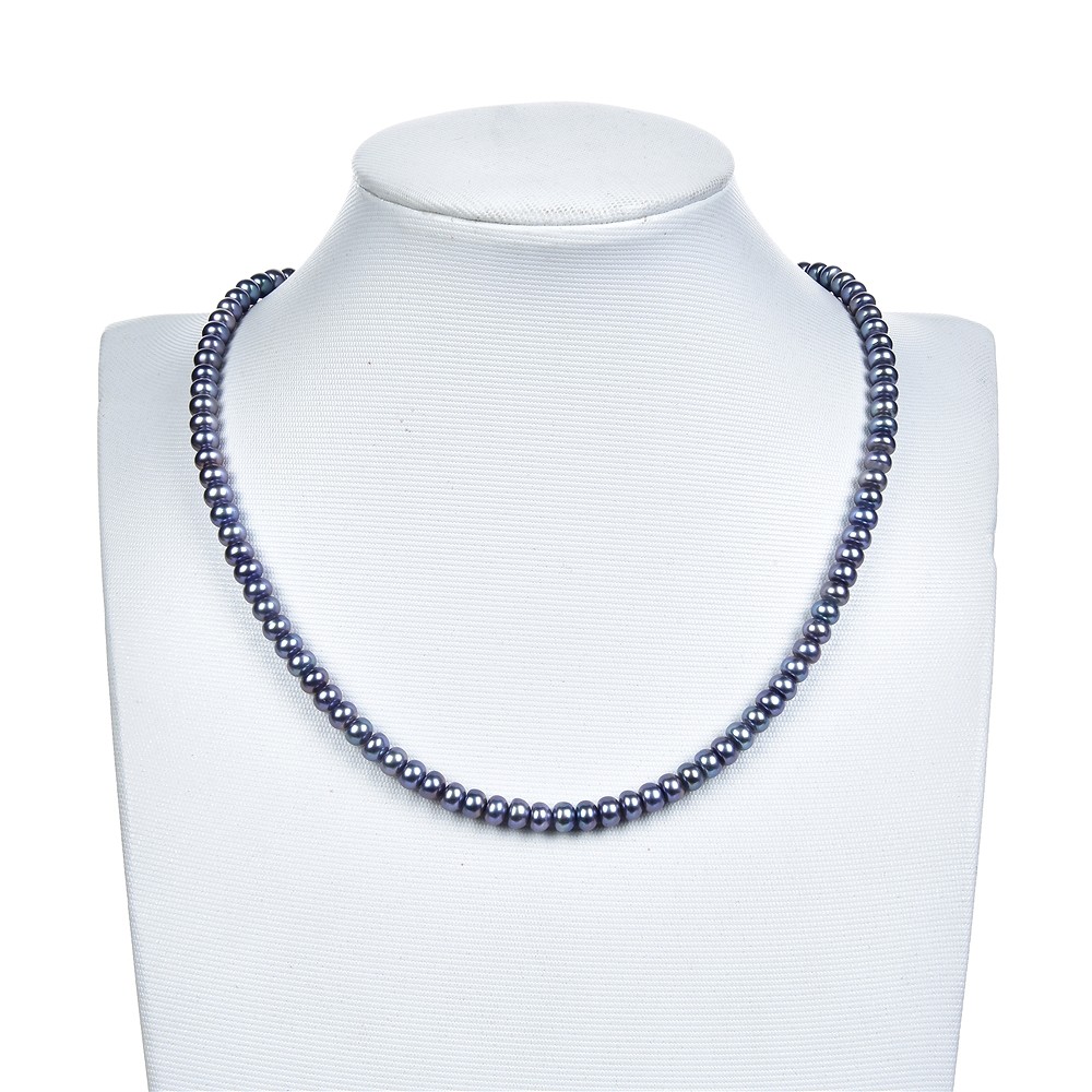 Strang Keshi, Süßwasser-Perle blau-grau (gef.), 05-06mm | Marco Schreier