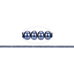 141840512025 Filo di Keshi, perla d'acqua dolce blu-grigio (tinta), 05-06 mm | Marco Schreier