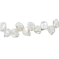 141841115014 Strang Keshi, Süßwasser-Perle A, weiß-creme, 07-07,5 mm | Marco Schreier