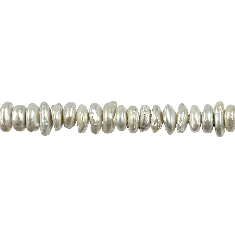 Keshi strand, freshwater pearl, 05 x 10mm | wholesaler gems & healing stones