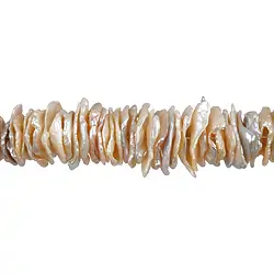 141841126165 Strang Scheiben, Süßwasser-Perle (gemischte Farben), 02-03 x 10-12mm | Marco Schreier