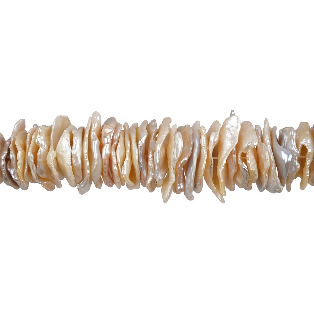 Strang Scheiben, Süßwasser-Perle (gemischte Farben), 02-03 x 10-12mm | Marco Schreier