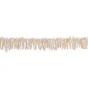 Strang Stäbchen, Süßwasser-Perle weiß-lachs, 02-03 x 25-28mm | Marco Schreier