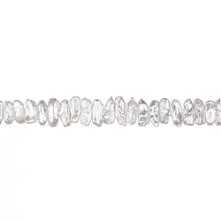 141841220015 Collar de perlas de agua dulce planas, 05-08 x 16-25mm | Marco Schreier