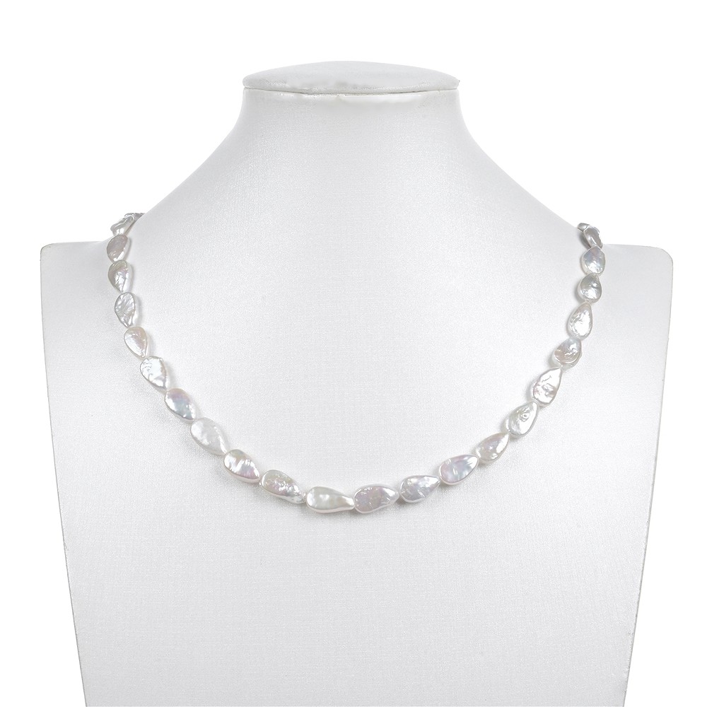 Strand gota plana, perla de agua dulce, 014 x 08mm | Marco Schreier