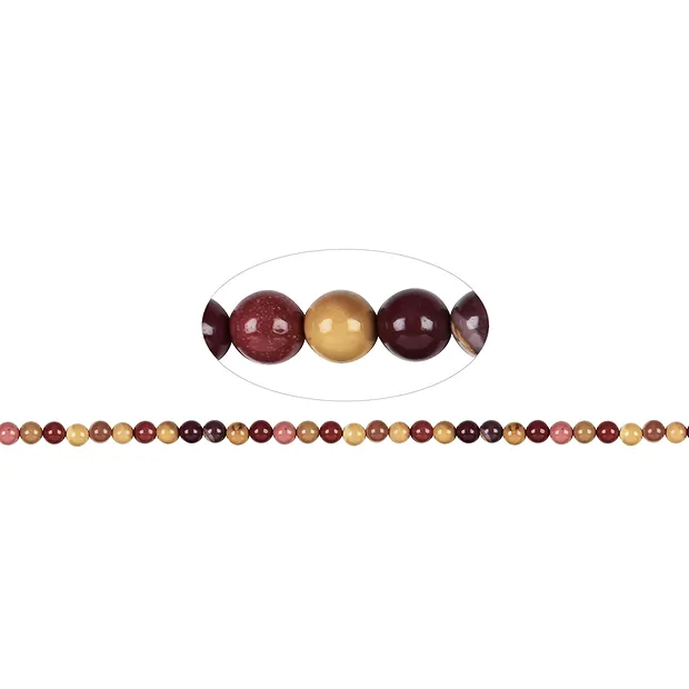 Strang Kugeln, Mookait, 06mm | Mineralienhandel Edelsteine, Heilsteine & Schmuck