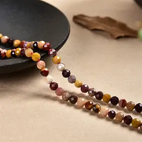 Strang Kugeln, Mookait, facettiert 04mm (39cm) | Marco Schreier