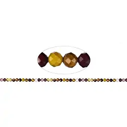 141860101620 Cuentas de piedras preciosas, Mookaite, facetadas 04mm (39cm) | Marco Schreier