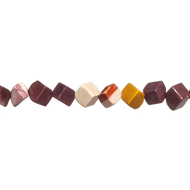 Strang Würfel, Mookait, 04mm | Mineralienhandel Edelsteine, Heilsteine & Schmuck