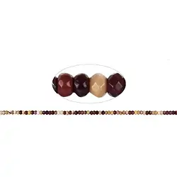 141860300520 Strang Button, Mooakit, facettiert, 02 x 04mm (38cm) | Marco Schreier