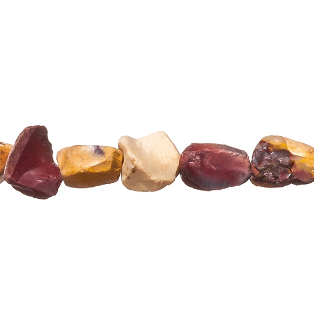 Rang de colliers Nuggets, Mookaïte, bruts de polissage, 12 - 17mm | Marco Schreier
